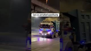 High Speed Cars vs Unmarked Speed Bump shorts speedbumps car truck [upl. by Nylzaj477]