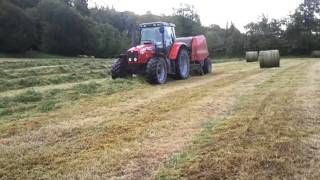 Baling Silage 2011 Part 8 Bailing [upl. by Carbone57]