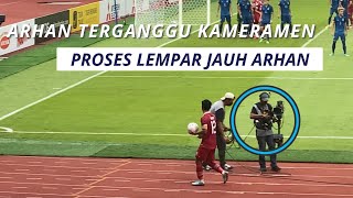 ARHAN MENGUSIR KAMERAMEN SAAT LEMPARAN JAUH KE DALAM [upl. by Hagai]