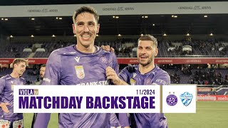 Matchday Backstage Austria Wien  TSV Hartberg 10 112024 faklive Veilchen ViolaTV [upl. by Anirbak626]