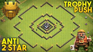 New Best Th9 Trophy Pushing Base Layout 2019  Anti 2 Star Th9 Base w Replay Proof  Clash of Clans [upl. by Annawal]