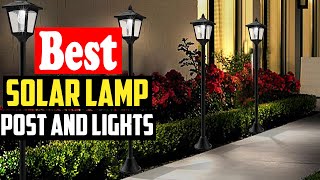 ✅Top 10 Best Solar Lamp Post and Lights In 2024 [upl. by Semyaj]