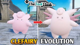 How To Evolve Clefairy Into Clefable In Pokemon Scarlet amp Violet DLC  The Teal Mask [upl. by Krueger459]