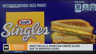 Kraft recalls American cheese slices due to wrapper issues [upl. by Assertal]