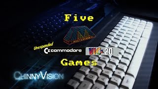 ChinnyVision  Ep 168  Five Mastertronic Games For The Unexpanded Commodore VIC 20 [upl. by Nahej424]