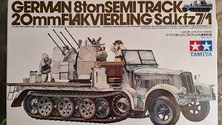 German 8ton Semi track 20mm Flakvierling Sdkfz71 [upl. by Aninaig]