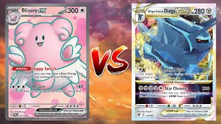 Pokemon TCG Live Blissey EX Joltik VS Dialga VSTAR Lapras EX [upl. by Elletsyrk]