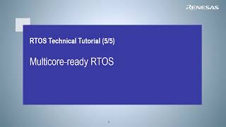 RTOS Tutorial 55  RTOS for Multicore systems [upl. by Sirkin507]