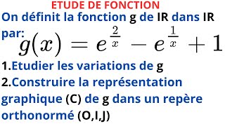 FONCTION EXPONENTIELLE TYPE BAC SCIENTIFIQUE [upl. by Sayre]