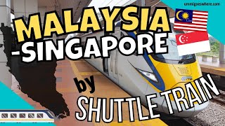 Johor Bahru MALAYSIA to SINGAPORE by Train in Just 5 Minutes  Shuttle Tebrau [upl. by Charin935]