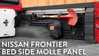 Nissan Frontier Bed Side MOLLE Panel Install [upl. by Ennayar347]