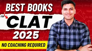 BEST Books for CLAT 2025  No COACHING REQUIRED [upl. by Etnad]