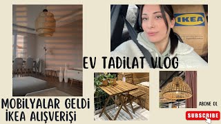 EV TADİLAT İŞLEMLERİ VLOG🎨🏡 ikea alışverişi mobilyalar geldi [upl. by Klemm]