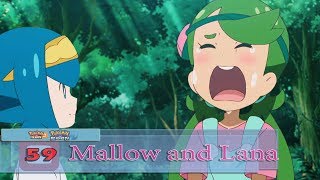 Lana and Mallow the Bittersweet Memories  Sun and Moon Ep 59 [upl. by Lierbag]