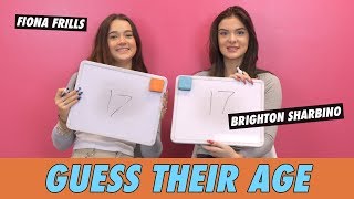 Fiona Frills vs Brighton Sharbino  Guess Their Age [upl. by Assirec]