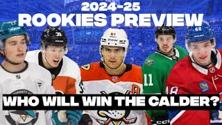 Previewing The 2025 NHL Rookie Class Who Wins The Calder Trophy [upl. by Mahoney]