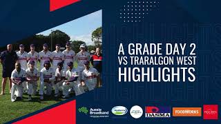 CLV A Grade Round 5  Traralgon Imperials vs Traralgon West Day 2 Highlights [upl. by Gregoor]