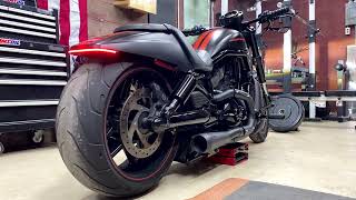 Harley Davidson Night Rod Exhaust Comparison VampH Comp 21 vs Trask Assault 21 [upl. by Carmela]