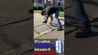 Fixing busted driveway with Rapid Set Cement All before my sister gets home [upl. by Limoli980]