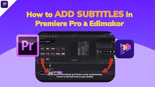 Add Subtitles in Premiere Pro 2020 Tutorial  Premiere Pro VS Edimakor [upl. by Atauqal]