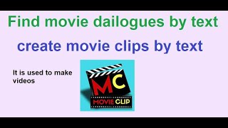 Search movie dialogues by text find movie clips use dialogues [upl. by Nainatrad172]