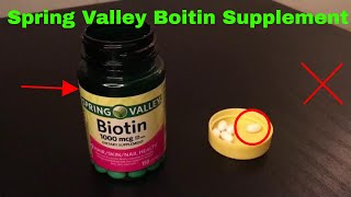 ✅ How To Use Spring Valley Biotin Supplement Review [upl. by Searle]