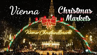 Visiting Every Holiday Christmas Market Village and Light Display in Vienna Austria [upl. by Lainahtan]