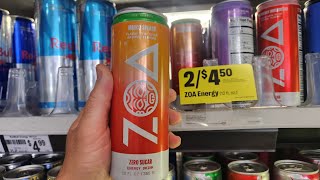 ZOA Mango Splash 7Eleven Exclusive Energy Drink [upl. by Anelrats]