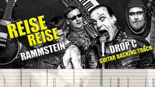 Rammstein  Reise Reise  TAB  GUITAR BACKING TRACK [upl. by Ecyar]