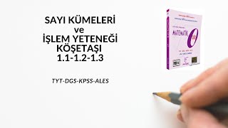 SAYI KÜMELERİ ve İŞLEM YETENEĞİ KÖŞETAŞI 11 12 13 KAREKÖK YAYINLARI MATEMATİK SIFIR [upl. by Patten]