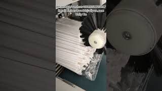 Bulk straws packaging machine，Full Automatic Group Straw Packing Machine [upl. by Nwahsan]