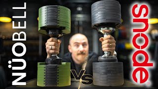 NÜOBELL vs SNODE Adjustable Dumbbells QuickChange Champion [upl. by Karil890]