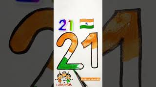 Easy tiranga 21 jana gana mana marble music india youtubeshorts drawing trending learn viral [upl. by Hart183]