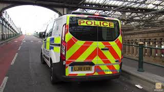 British Transport Police Blue Light Demo’s [upl. by Ralfston]