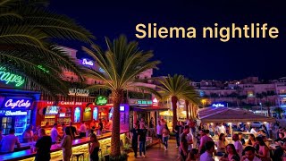 Sliema Walking Tour  Malta Nightlife 2024 [upl. by Ahsar]