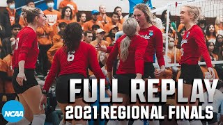 Nebraska vs Texas 2021 NCAA volleyball regional final  FULL REPLAY [upl. by Oremo]