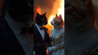 The cat wedding so sad because cat miawmiaw kucing miaubaru kucinglucu catlover ai [upl. by Seve]