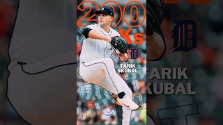 Tarik Skubal Becomes MLBs First 200Strikeout Pitcher This Season tigers mlb [upl. by Okimuk]