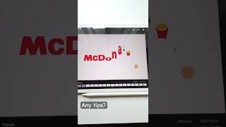 Follow for more😊logoanimation procreate mcdonalds [upl. by Nnylrebma]