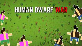 War Between Humans amp Dwarves WorldBox [upl. by Samled774]