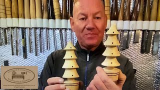 Woodturning a Christmas Tree with a difference added tea lights using my Carbide Chisels [upl. by Reeva18]