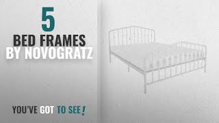 Top 10 Novogratz Bed Frames 2018 Novogratz Bushwick Metal Queen Bed with Stylish Headboard and [upl. by Ahsei441]