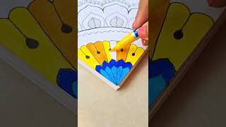 Easy Design Drawing On Paper  Creative Ideas art satisfying shorts [upl. by Lauer]