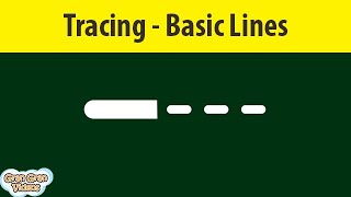 Tracing Lines for Kids  Basic Lines  Vertical Horizontal Slant and Curve Lines [upl. by Vadim]