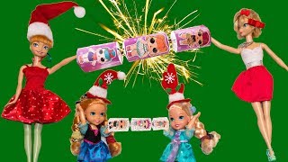 Elsa and Anna toddlers Christmas crackers [upl. by Arbmat]