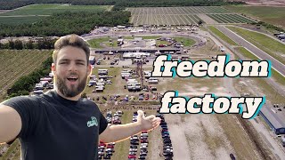 What its like camping at Cleetus Mcfarlands FREEDOM Factory [upl. by Airamas]