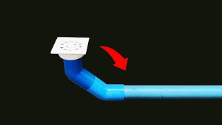 The plumbers secret trick How to Install PVC Drain water pipe in bath room Anyone can do it [upl. by Nirik]