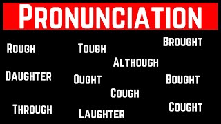 Pronunciation Rough Tough Enough Laugh Thought Taught Laughter Ought Correct pronunciation [upl. by Enylhsa]