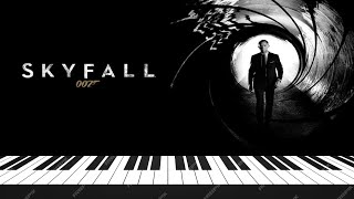 Adele  Skyfall Piano tutorial Synthesia [upl. by Norb811]