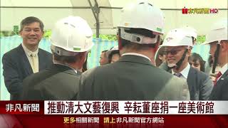 辛耘董事長謝宏亮慷慨捐了一座美術館給母校清大，樂看AI帶來強勁的營運動能。 [upl. by Gross]